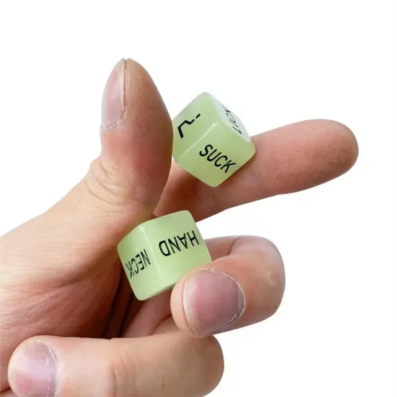 Wedding Rave Accessories Led Party Decorations Halloween Decoration Home Festival Acrylic Plastic Glow-in-the-dark Games Dice