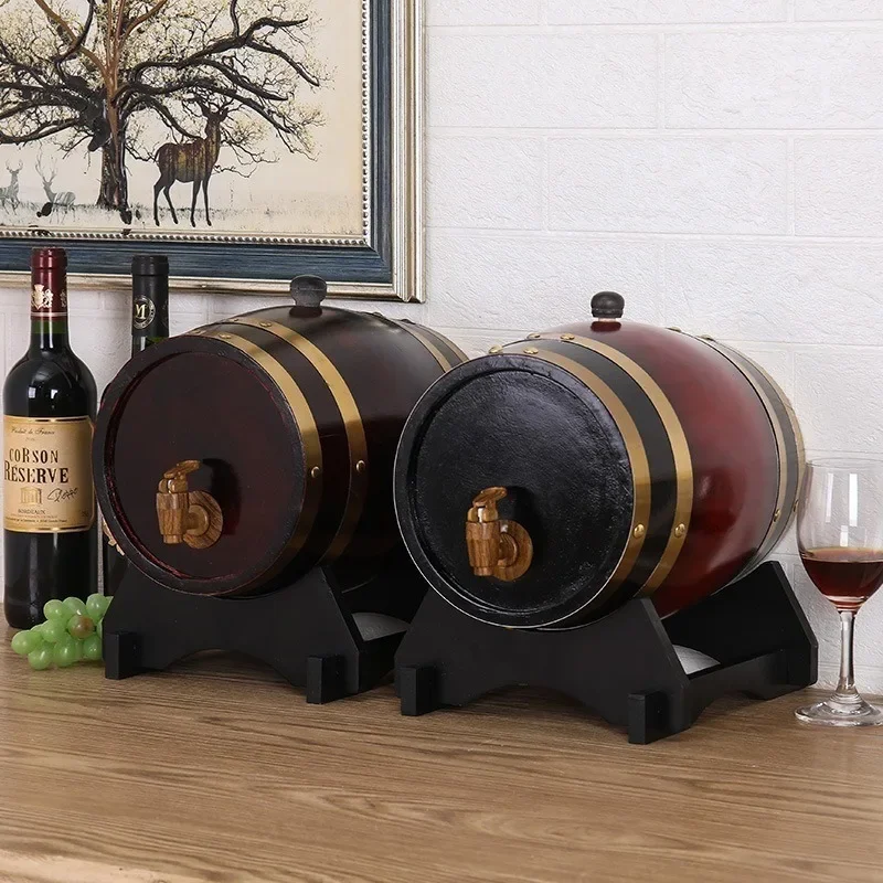 Antique Oak Wine & Beer Barrel 4