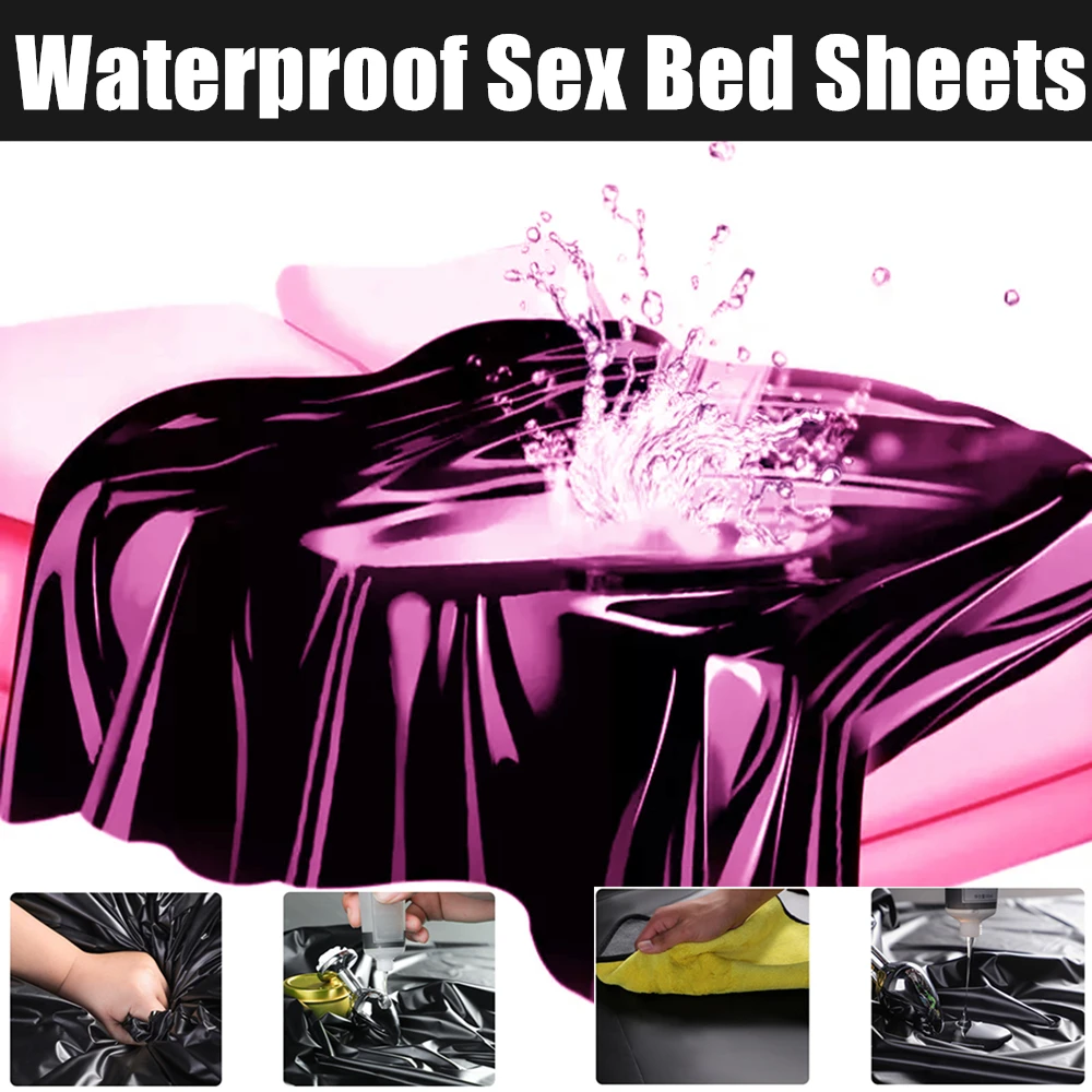 BDSM Waterproof Adult Sex Bed Sheets For Sex Game Lubricants Waterproof Bed Cover Couple Flirt Wetlook Bondage Wet Play Sex Tool