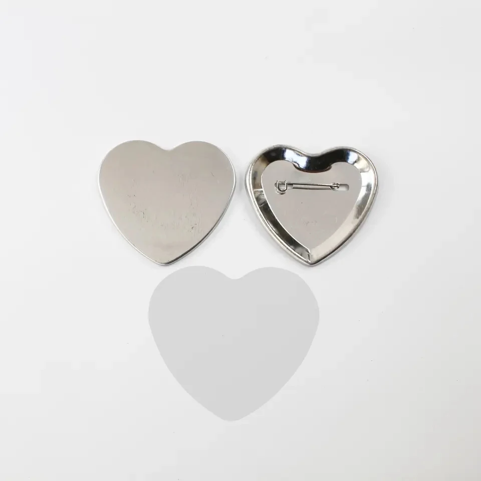 100 épingles Support De Broche – Coeur Rose – Dos Caoutchouc – Uxcell