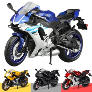 Коллекция 1/12 года, YAMAHA YZF-R1M Toy, мотоцикл RMZ City, литая металлическая модель 1:12, гоночная миниатюрная коллекция, подарок для мальчика, ребенка