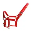 Adjustable Nylon Webbing Equestrian Western Horse Halter Horse Riding Wear Black L 1