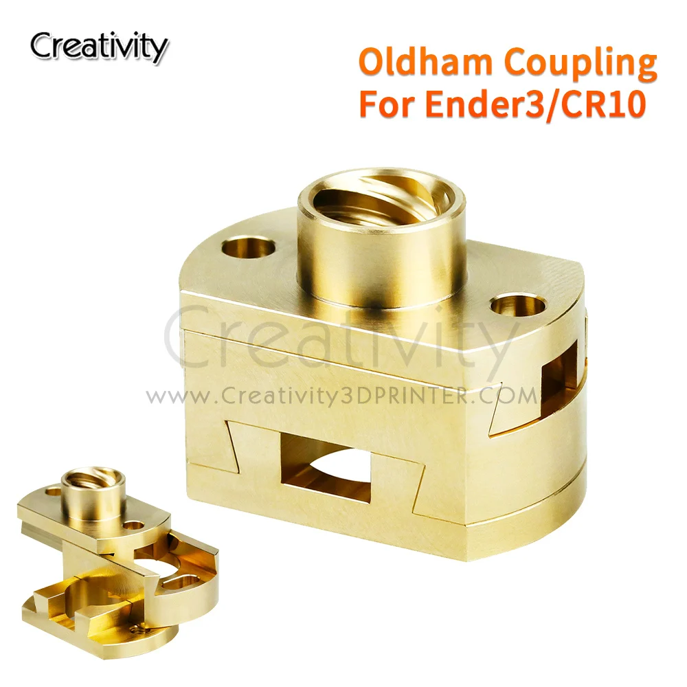 Ender 3 CR10 Oldham Coupling 18mm Flexible Shaft Coupler For Ender 3 V2 CR10 T8Z-Axis Brass Screw Hot Bed NF Oldhams 3D Printer d14l25 aluminum alloy coupling bore 3 5mm 4 6mm 5 8mm 3d print part blue flexible shaft coupler screw part stepper motor