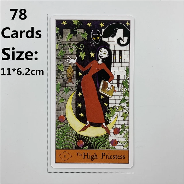 Baralho de Tarot Halloween, Oracle Card, Gato Preto, Pumpkin Pattern, Jogos  de Baralho, 11.3x6.3x3.2cm, 78Pcs - AliExpress