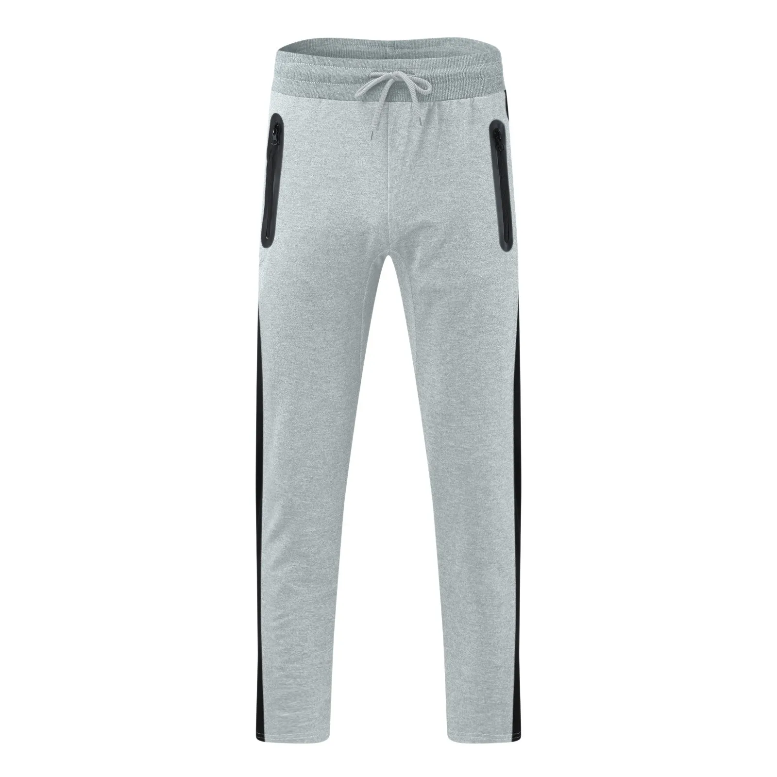 Men's Jogging Pants Sports Sweatpants Fitness Slim Trousers Casual Jogging Street Pants With Zipper Pockets Men's clothing fruit of the loom sweatpants