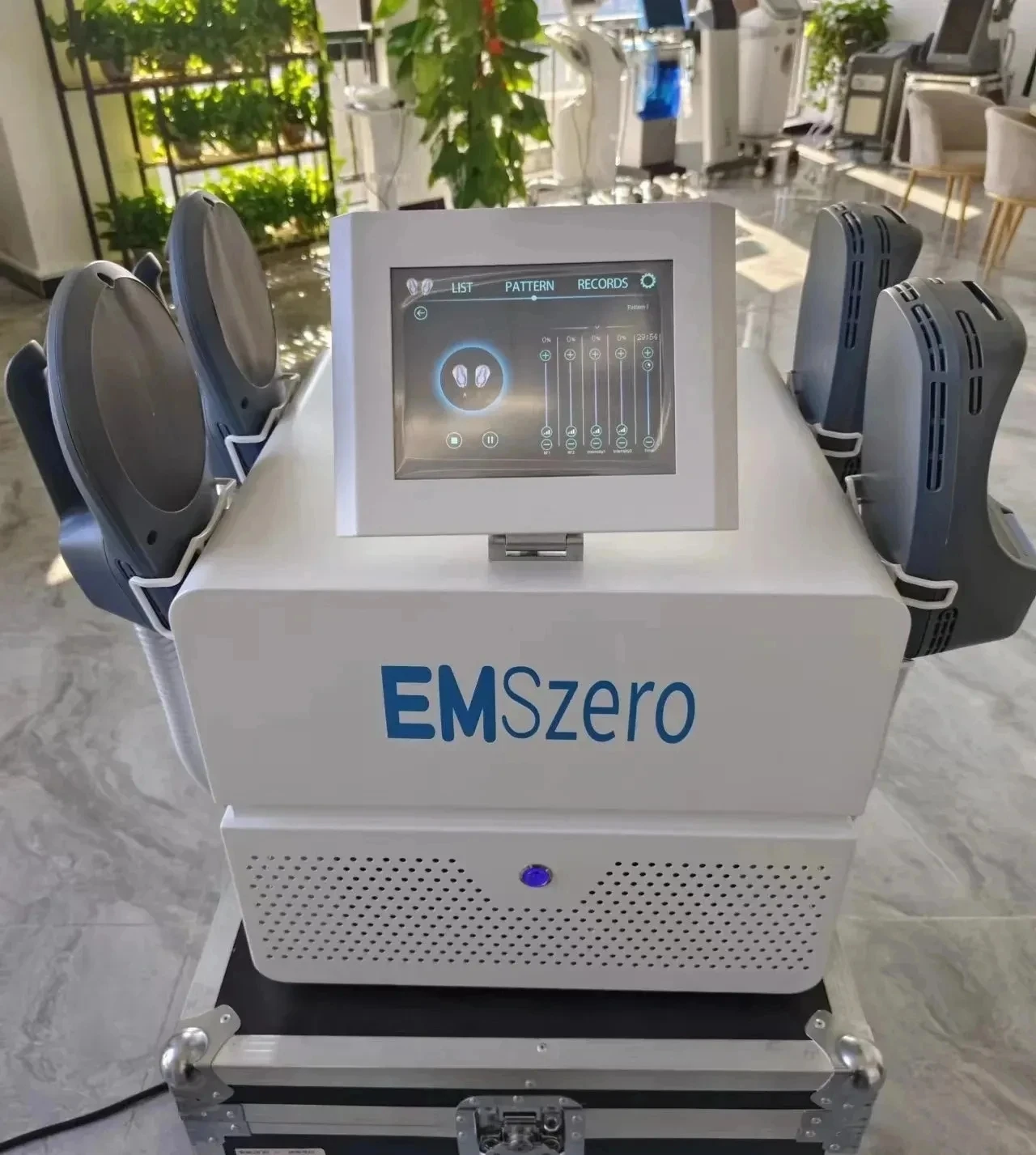 Emszero Nova EMS 6000W Neo Hi-emt Muscle Sculpt Machine With 4 Handles And Pelvic Stimulation Pad Optional EMSSlim