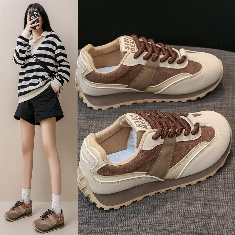 

2024 New Cool Female Golfer Athletic Training Shoes Khaki Gray Women Sport Golf Practice Shoes Non-slip Grass Lady Jogging Shoes