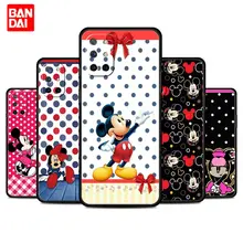 

Polka Dot Mickey Mouse Case for Oneplus 9 10 Pro 8 8T 9R Nord 2 N100 N10 CE N200 5G Silicone Black Phone Matte Cover Luxury