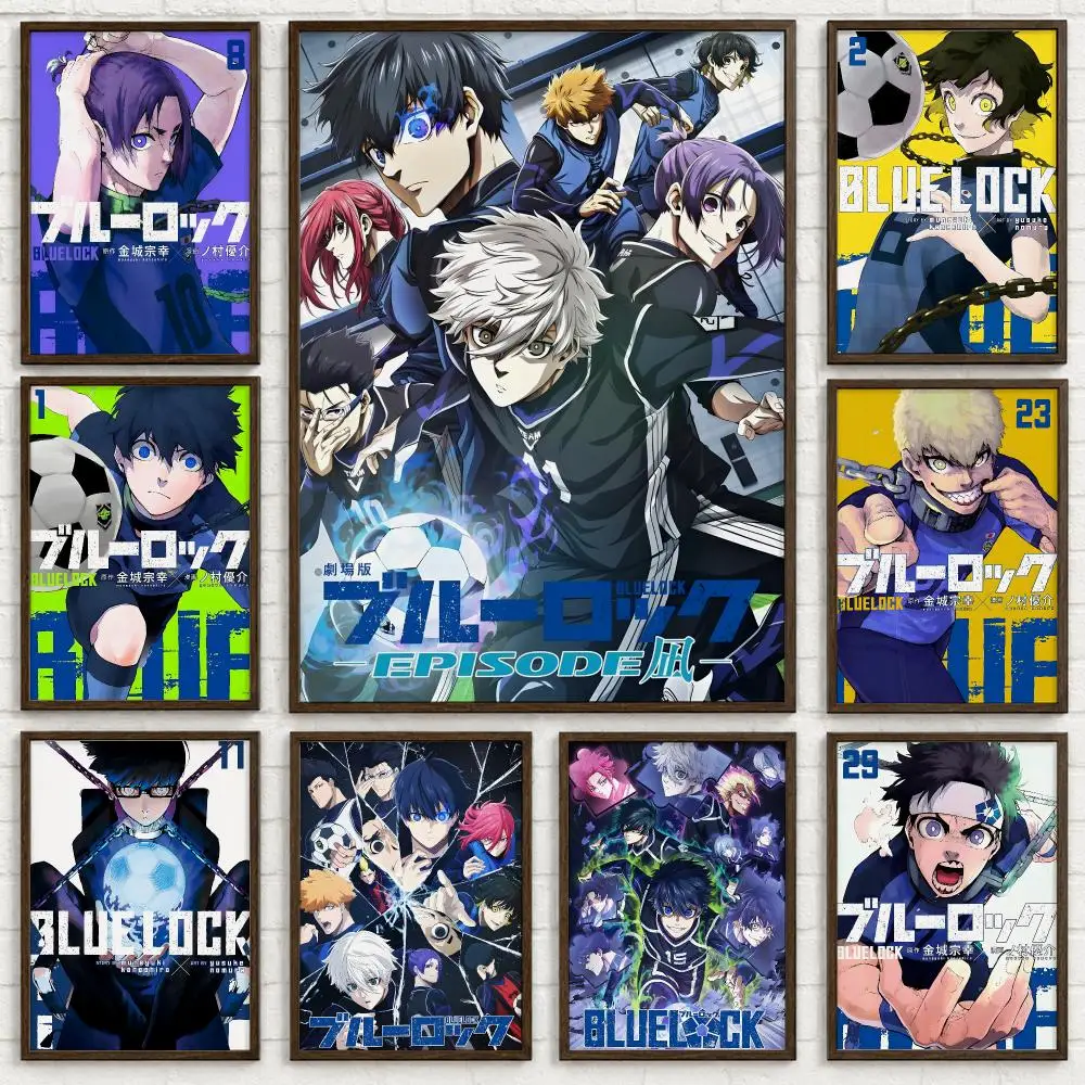 Blue Lock Anime Art Self-Adhesive Waterproof Wall Sticker Decor