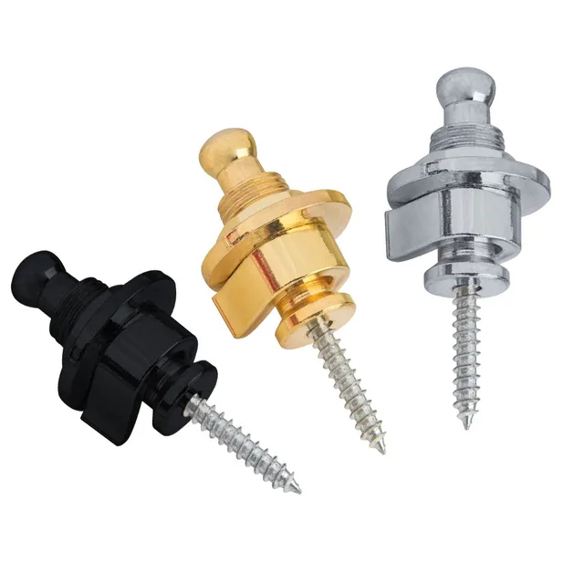 2Pcs Guitar Bass Strap Lock Skidproof StrapLock Locking Pegs Pins,Guitar Strap Buttons Pins Metal End Guitar Accessories(M-size) - Image 4