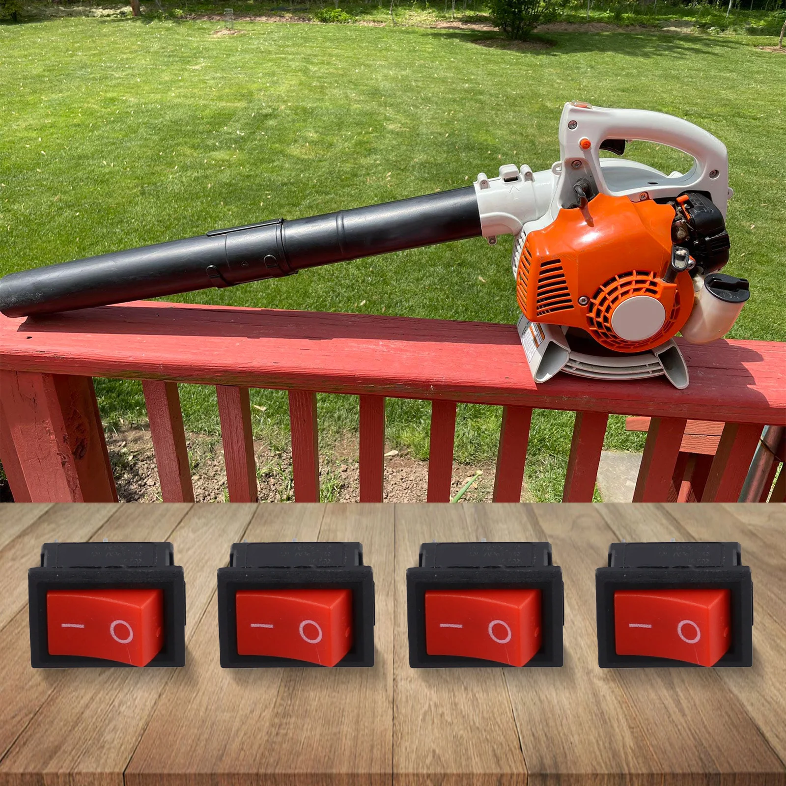 Stop Switch Kit 4pcs For FS38 FS45 FS46 FS55 FS56 For BG55 BG65 BG85 Lawn Trimmers OEM 4229 430 0203 Compatible