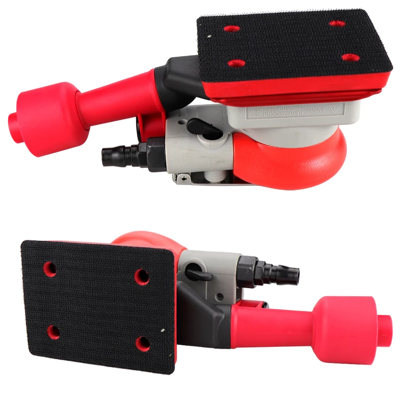 HIFESON 75*100mm Air Sander Pneumatic Square Grinder Polisher Vacuuming Sanding Tool Grinding Machine Car Polishing Tool 4