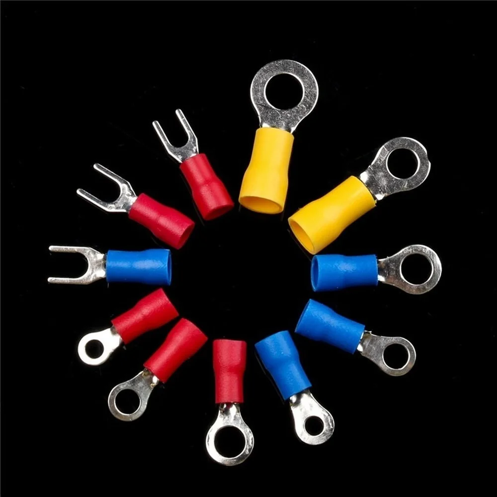 480pcs Crimp Spade Ring Connector Insulated Wiring Terminal