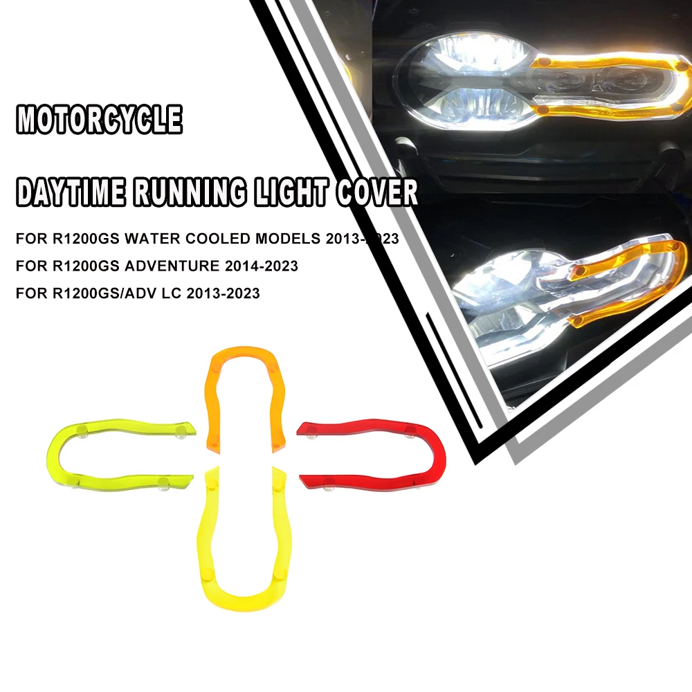 

R1200GS R1250GS Moto Accessories LED Daytime Running light Cover For BMW R1250GS Adventure R 1250 GS R 1200 GS LC R1200GS Adv