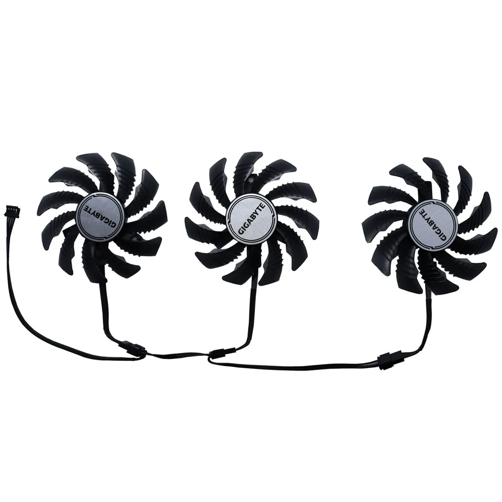 3 Pz/Set Pld08010S12H, Gpu Cooler,Ventilatore Per Schede Grafiche,Per Gigabyte Rtx2060 Super Gaming Oc8G,Per Gigabyte Rx 5600 Xt,Per Gigabyte Rx 5700 