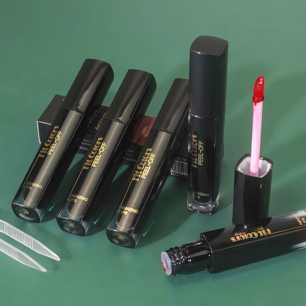 Long-Lasting Peel Off Lip Tint, Natural Finish, Non-Sticky, Suitable For All Skin Types, Red Hue 3