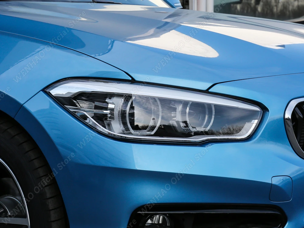 Car Evil Eye Headlight Eyebrows Eyelids for BMW 1er F20 F21 Facelift  2015-2019 M Performance Bodykits Tuning Apron Accessories