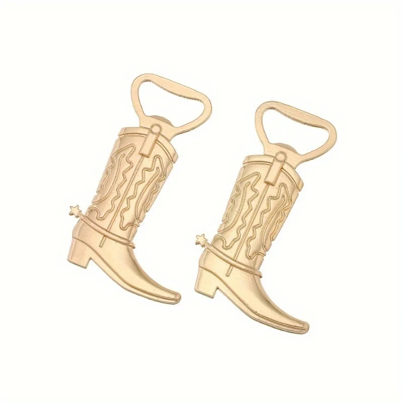 2pcs Cowboy Boots Beer Opener, Cowboy Boot Bottle Opener, Suitable for Wedding Parties, Small Gifts for Party Guests
