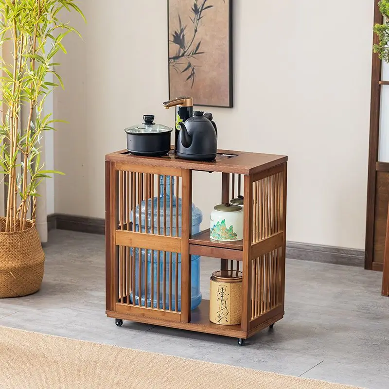 New Chinese style mobiletable small tea table home tea water cabinet set cabinet