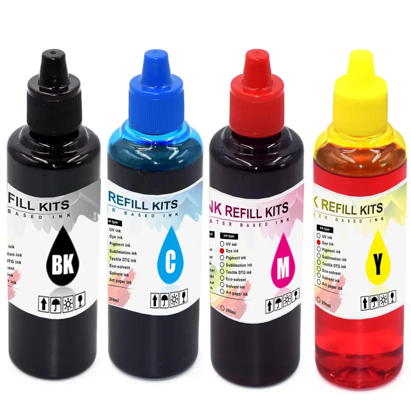 Dye Ink Refill T604XL 604XL Refill Dye ink For Epson XP-2200 XP-2205 XP-3200 XP-3205 XP-4200 XP-4205 WF-2910 WF-2930 WF-2935 WF-2950 Printer