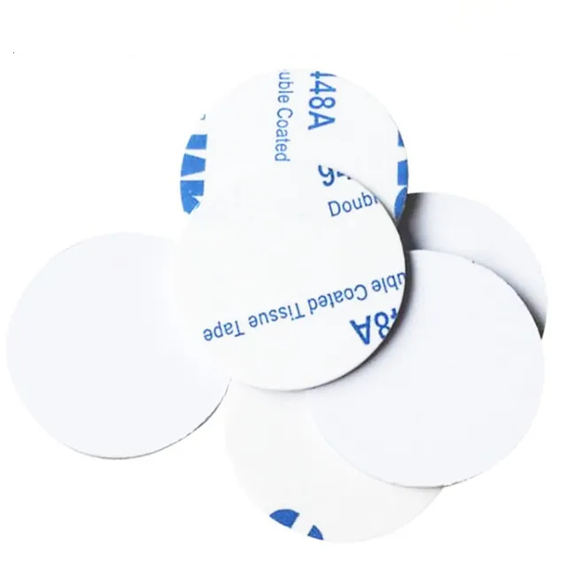 5/10PCS 25mm 125Khz RFID Tags EM4305 T5577 Writable Stickers Proximity Cards Rewritable glue Adhesive Label For RFID Copier 4