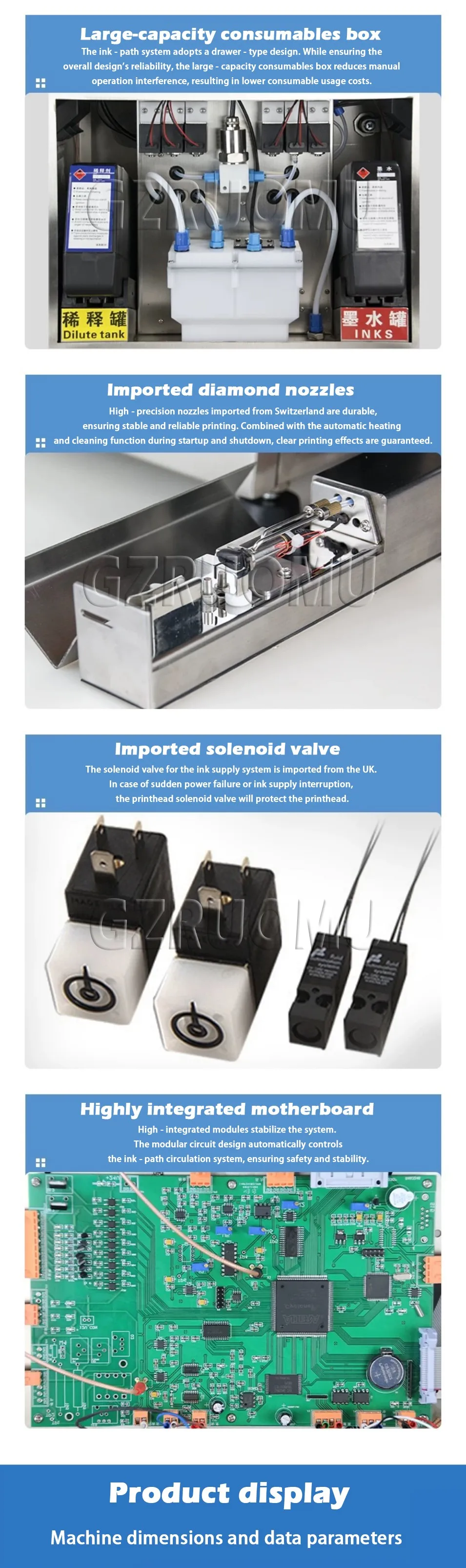 Automatic Industrial CIJ Inkjet Printer - Online Batch Code Number Date Printer