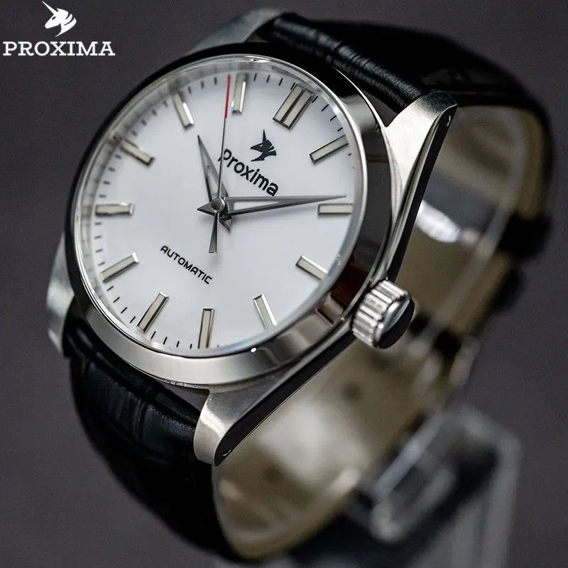 

Proxima 37mm Business Men Diver Sports Watch Retro Sapphire Glass Man Automatic Mechanical Wristwatch 20Bar Waterproof BGW-9