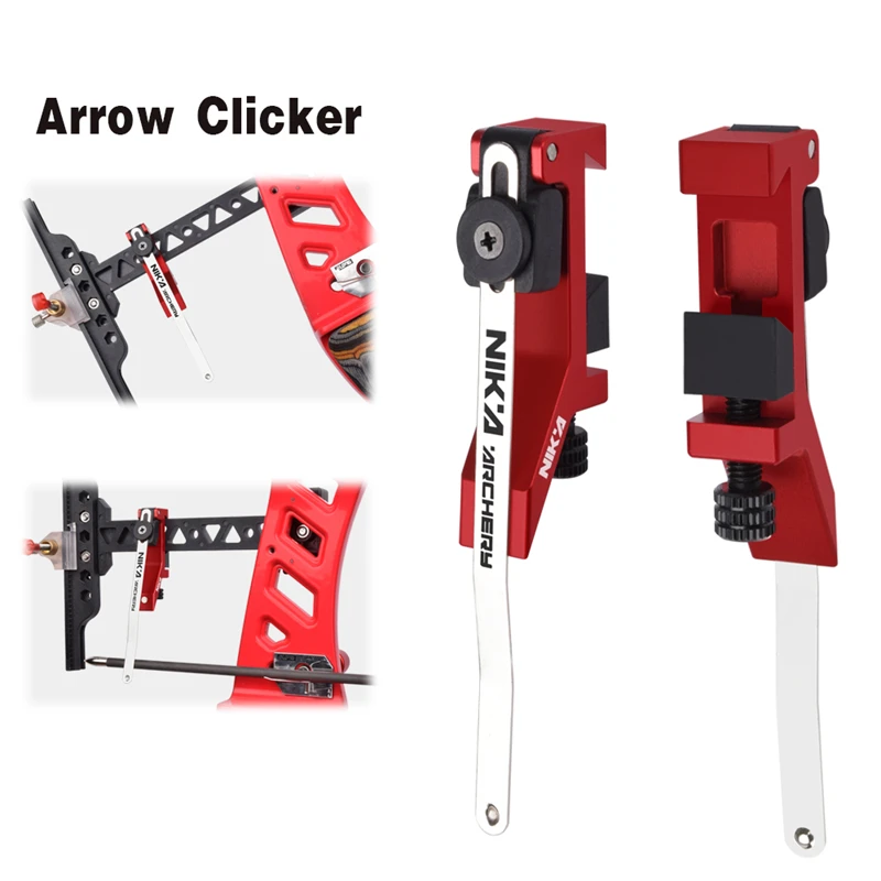 High Quality Arrow Clicker for Archery Bow Hunting Recurve Bow Accessories archery clicker recurve bow and arrow limbs gear hunting signal magnetic lightweight mounted draw check clicker equipments