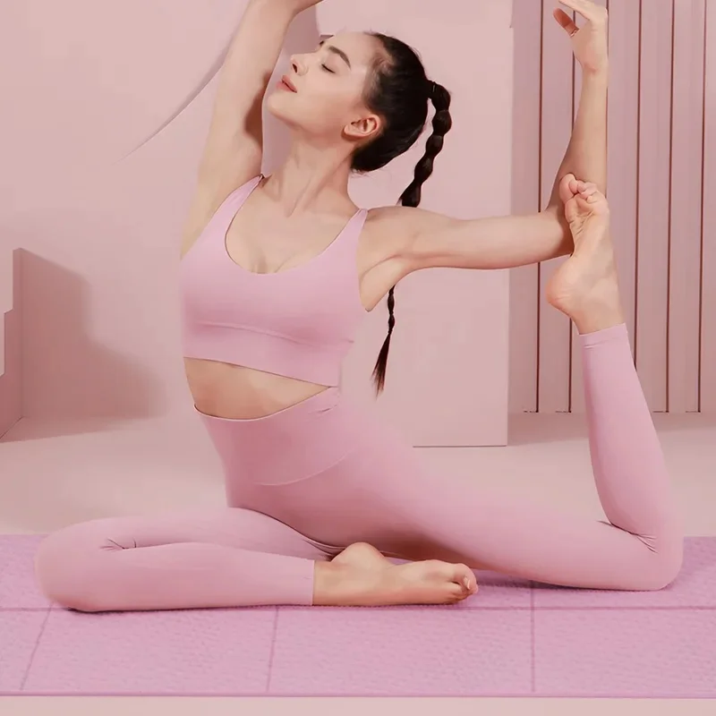 Premium 4mm Anti-Slip Yoga & Exercise Mat for Home Fitness and Pilates