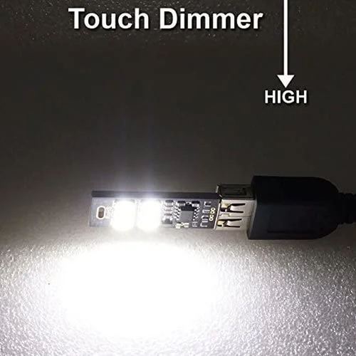 USB 카드 라이트 터치 컨트롤 양면 캠핑 야간 조명, 6 LED 키체인, 터치 디밍 포켓 카드 라이트, 3 개, 1 개 3
