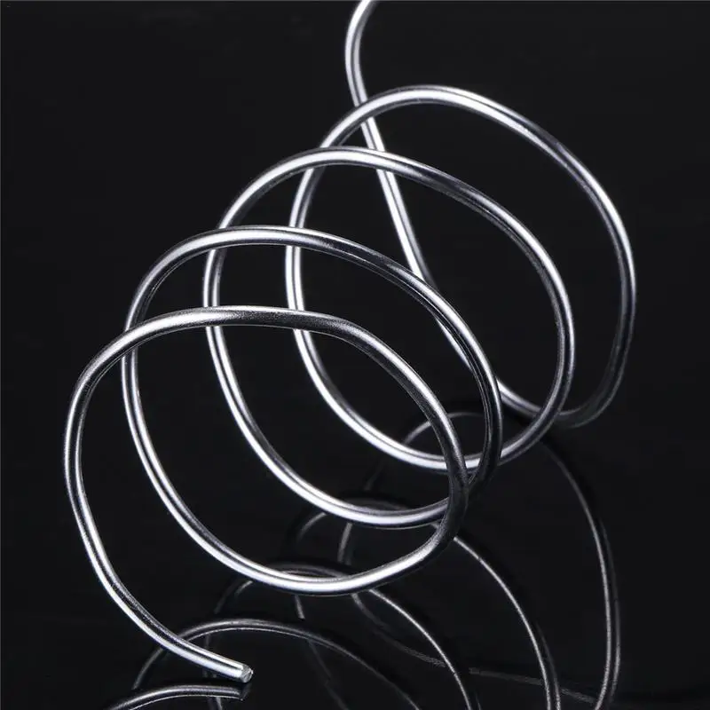 Silver 1mm/1.5mm/2mm Anodized Aluminum Wire Soft DIY Jewelry Craft Versatile Painted Aluminium Metal Wire Bendable Make Skeleton