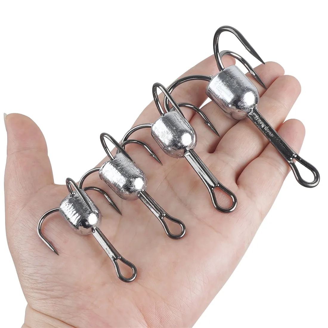 10PCS Snagging treble hooks Weighted Snagging Hooks Large
