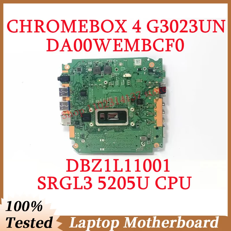 Per Asus Chromebox 4 G3023Un Muslimcon Srgl3 5205U Scheda Madre Della Cpu Scheda Madre Del Computer Portatile Dbz1L11001 Testata Al 100% Funzionante B