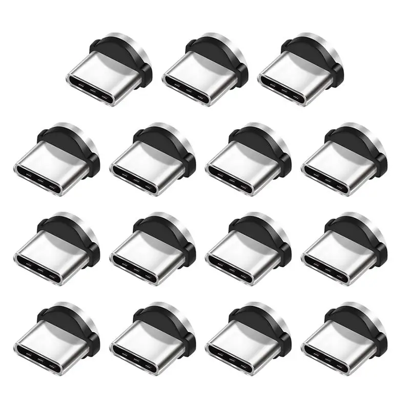 Charging cable adapter magnetic cable adapter 15pcs Magnetic Tips Charging Cable Adapter Replacement Parts For Mobile Phone Durable 360 Degree Rotation Converter