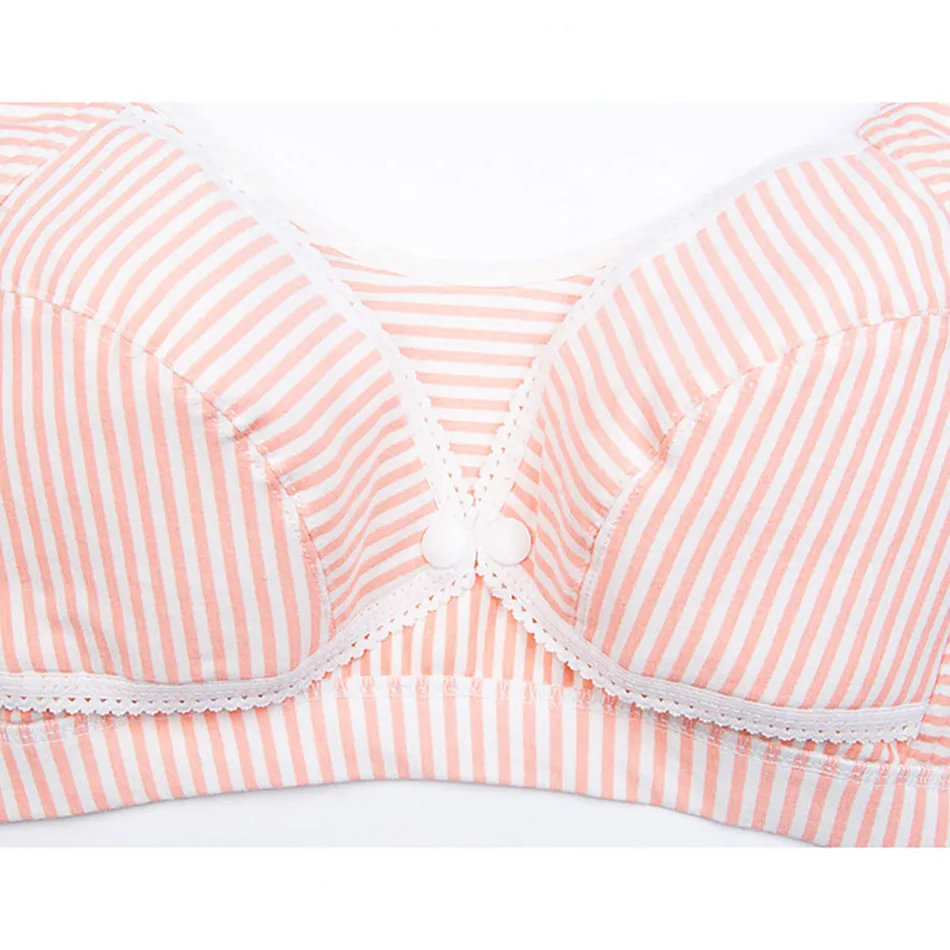Pregnant Thin Collection Underwear With Front Button Opening For Breastfeeding Convenient For Breastfeeding Nursing Bras 6