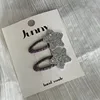Baby Girls Love Silvery Hair Clips Star Kids Sweet Cool Shiny BB Clip Set Cute Leather Children's Side Bangs Hair Accessories 5