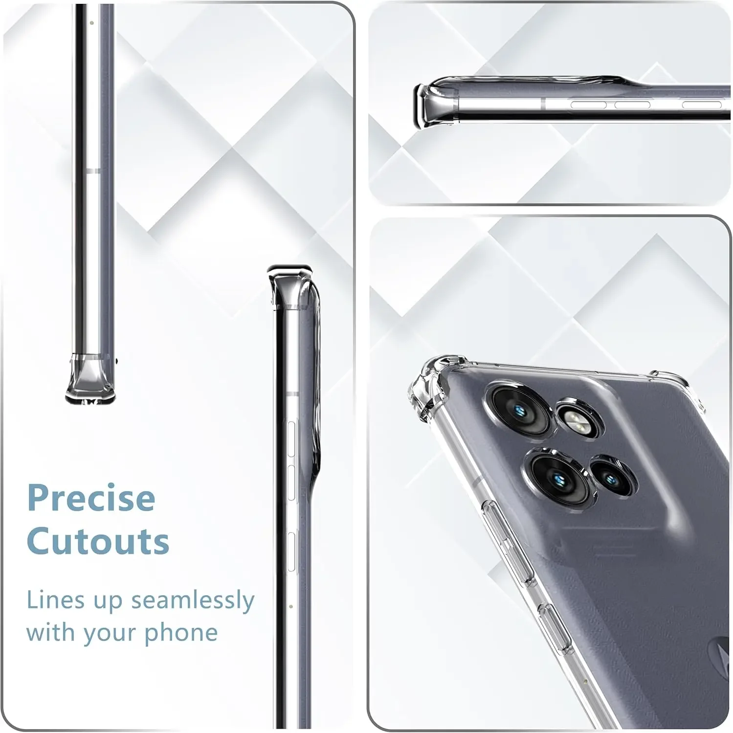 Shockproof Transparent TPU Protective Phone Case