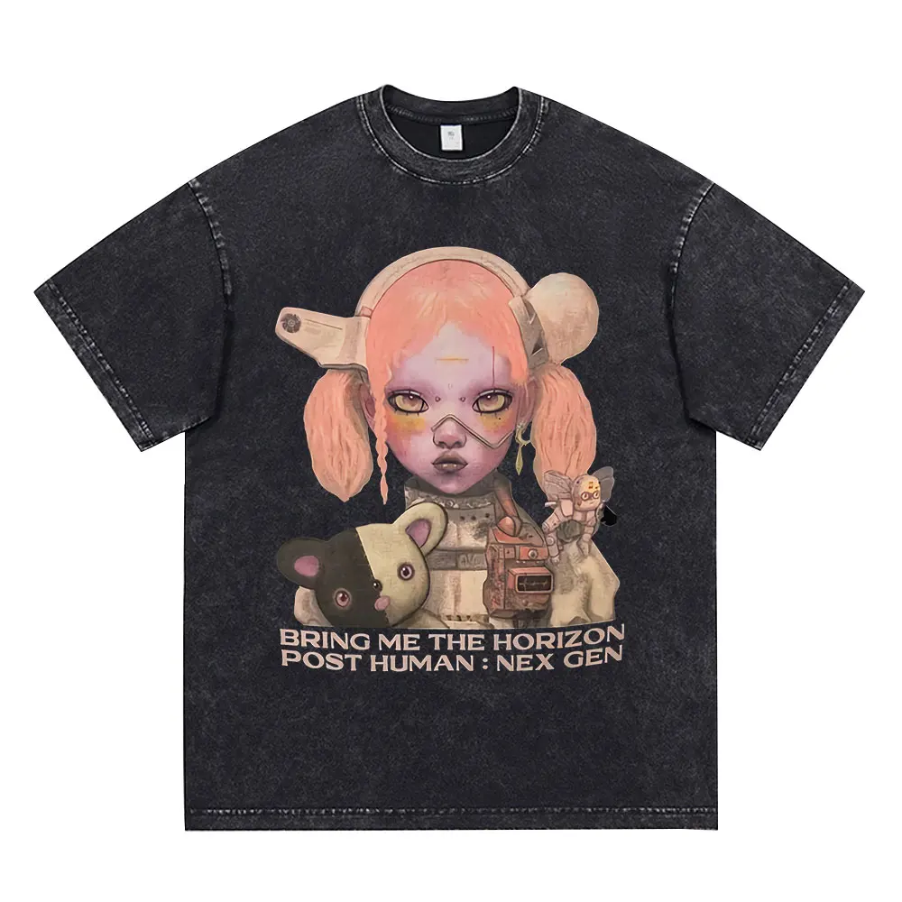 Bring Me The Horizon T-Shirt Ufficiale – Imprint Nex Gen, Colore Natural, Unisex, Cotone Morbido, Taglie S-XXL