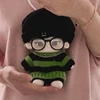Fashion Green Sweater Cute Handsome Autumn Winter Necklace Clothes Suit Cool Handsome 20cm Plush Doll No Attribute Outfit 1