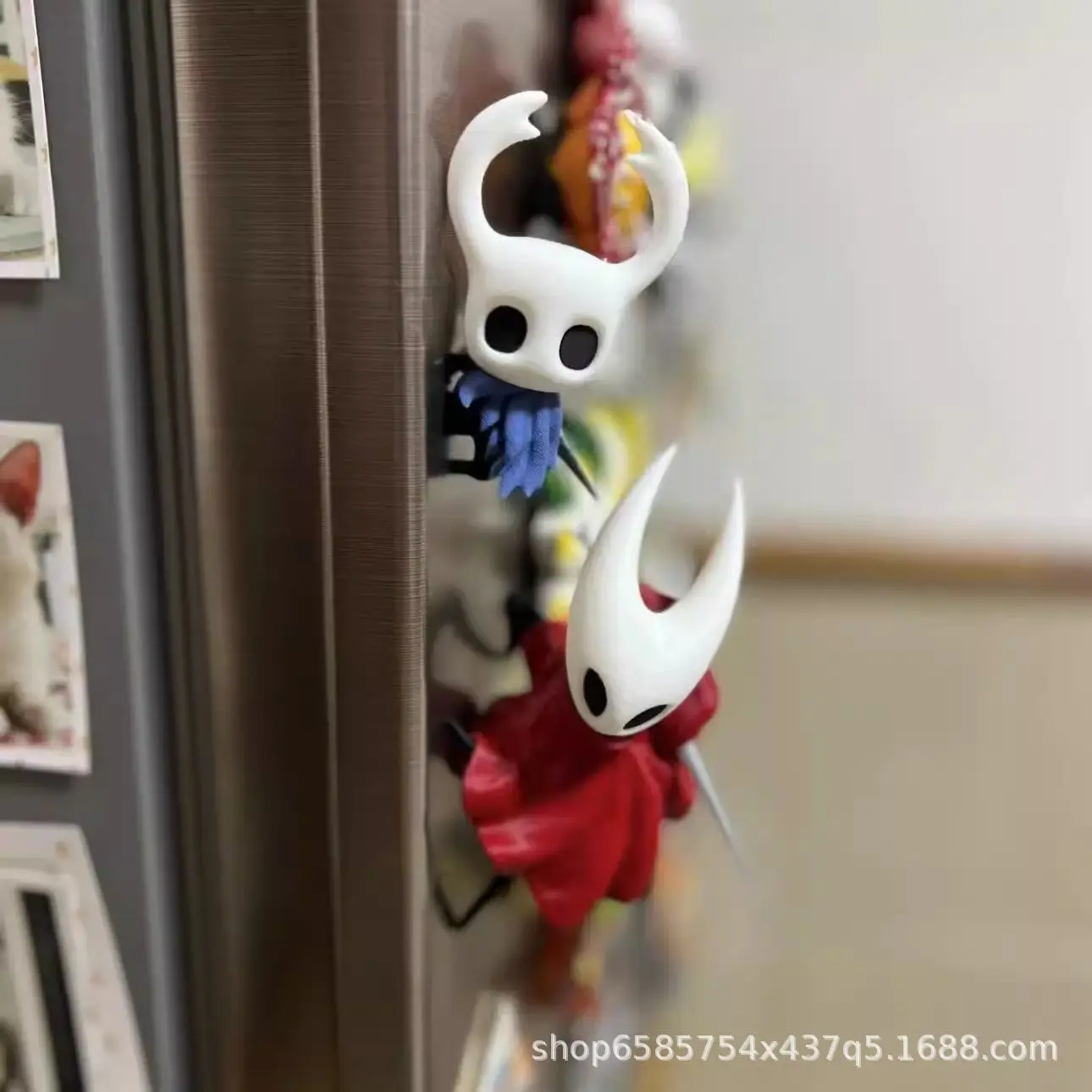 Neuer Hollow Knight 3D-gedruckter Kühlschrankmagnet – süßer Spielcharakter-Kühlschrankaufkleber, dekorativer Sammlermagnet für die Küche zu Hause – Detail 4