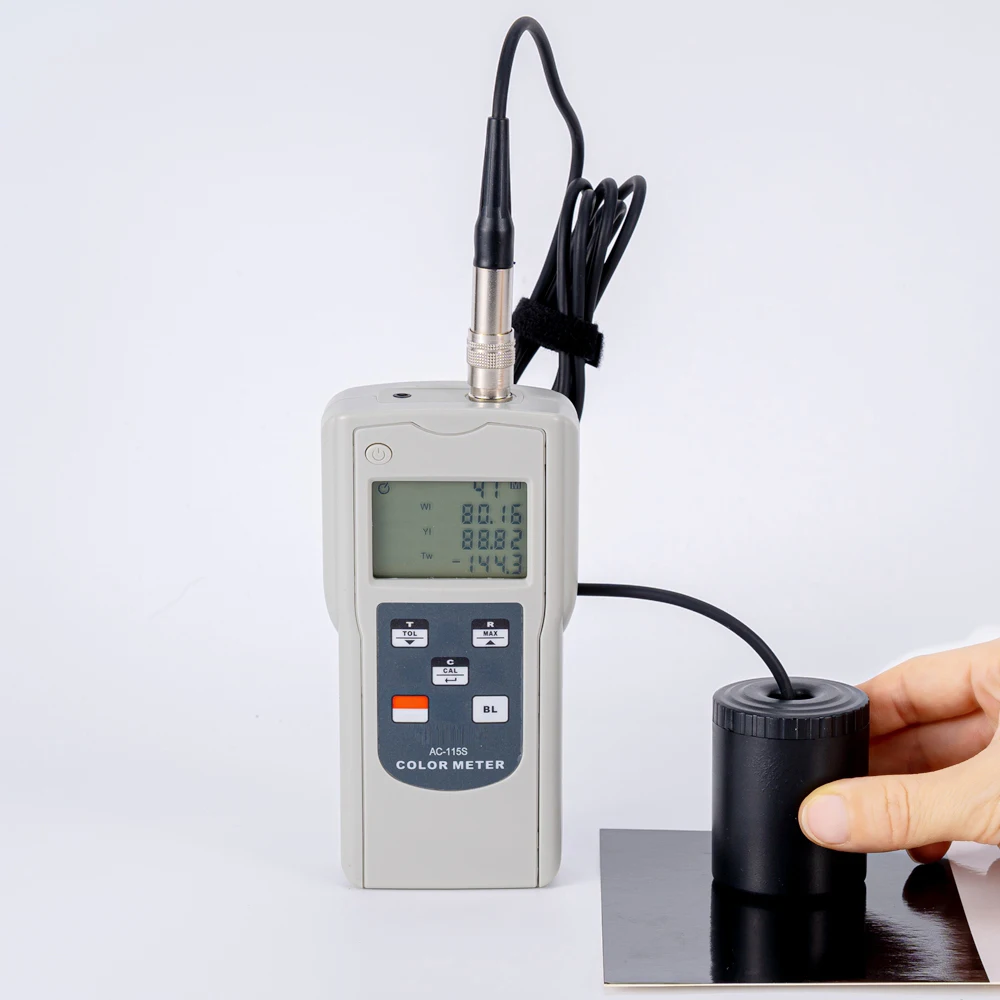 Handheld Colorimeter AC-115S High Precision Colorimeter Paint Coating Fabric Color Contrast Meter 2