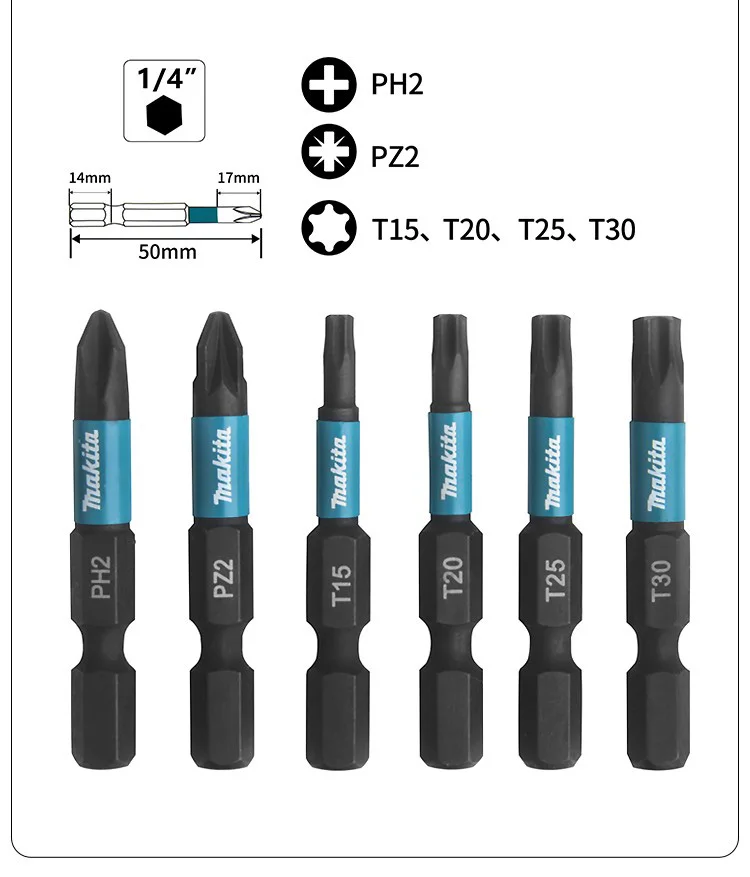 Makita E-06622 Impact Black Metal Drill And Screw Bit Set 33PC Power Tool  Accessories - AliExpress 1420
