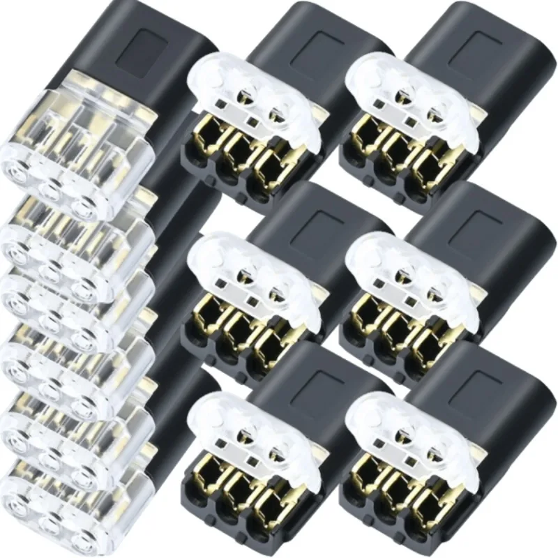 Waterproof Automotive Electrical Connector – 3-Pin Plug for Car Wire Cable and Strip Terminal Connections