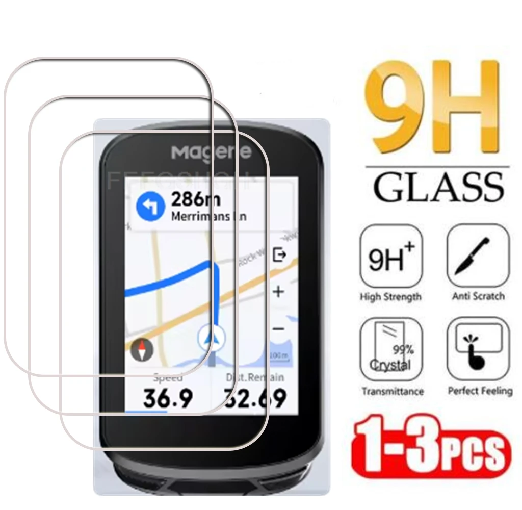 硬質ガラススクリーンプロテクターカバー Magene C506 SE C606 プロ