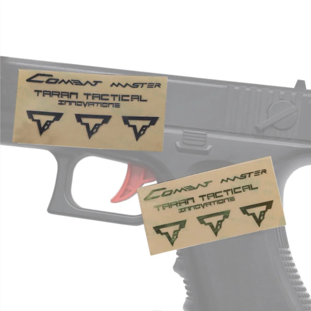 Outdoor Glock TTI G34 Tactical Metal Sticker P1 TTI G34 Gel Ball Gun CS Toys Decorative DIY Stickers Hunting  Accessories