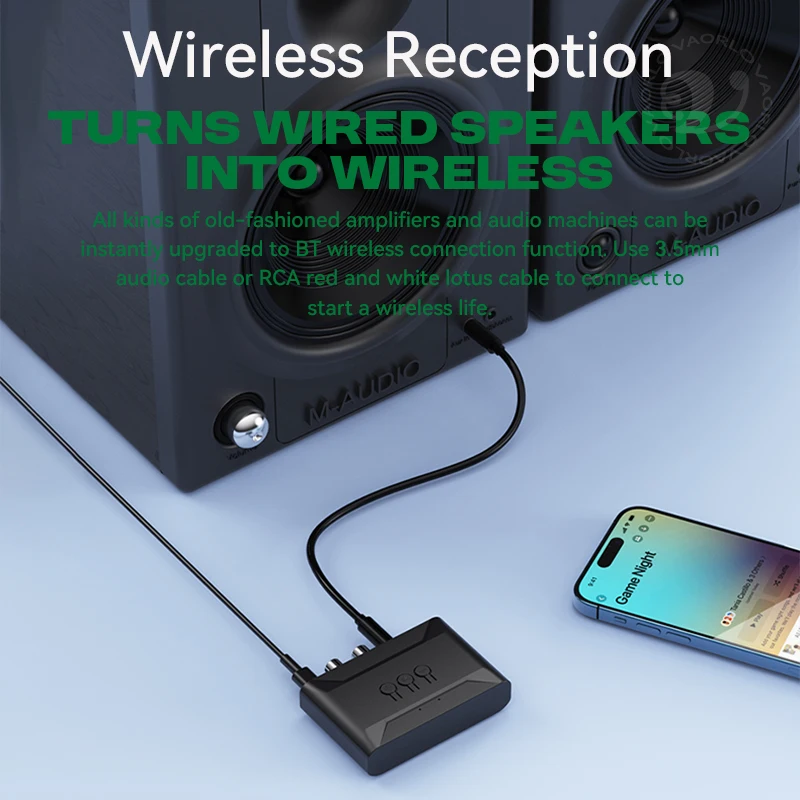 USB Bluetooth Audio Receiver Adapter 5.4 Wireless For Car Speaker Amp