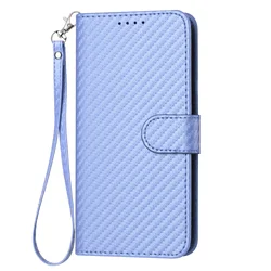 Luxury Wallet Flip Leather Carbon Fibre Magnetic Phone Case - HONOR 400 Pro (Purple (yxin - TQW))