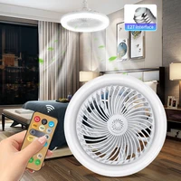 E27 Ceiling Fan Light With Remote Control 3 Colors AC 85-265V 30W Silent Fan Ceiling Lamp Timer Function For Bedroom Living Room 1