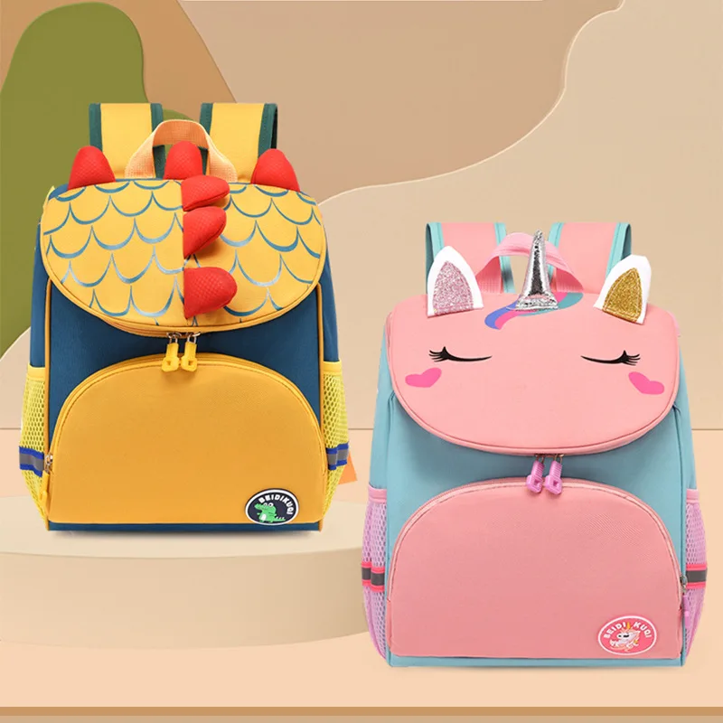 Toddlers Baby Book Bag Girls Boys Unisex Backpacks Kindergarten Cartoon Animal Dinosaur Backpack for Kids Children School Bags