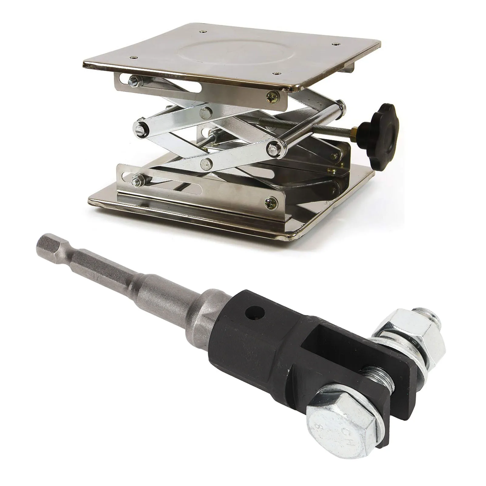 1/2inch Car Scissor Jack Adapter Scissor Jack Socket Drill Adapter for Or Double Hole Scissor Jacks Scissor Jack Adapter